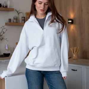 Bluza damska oversize ze stójką Dias SK024 bawełniana