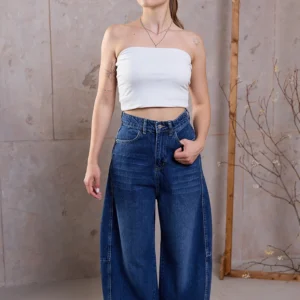 Spodnie jeansowe damskie szerokie baggy Dias D-452